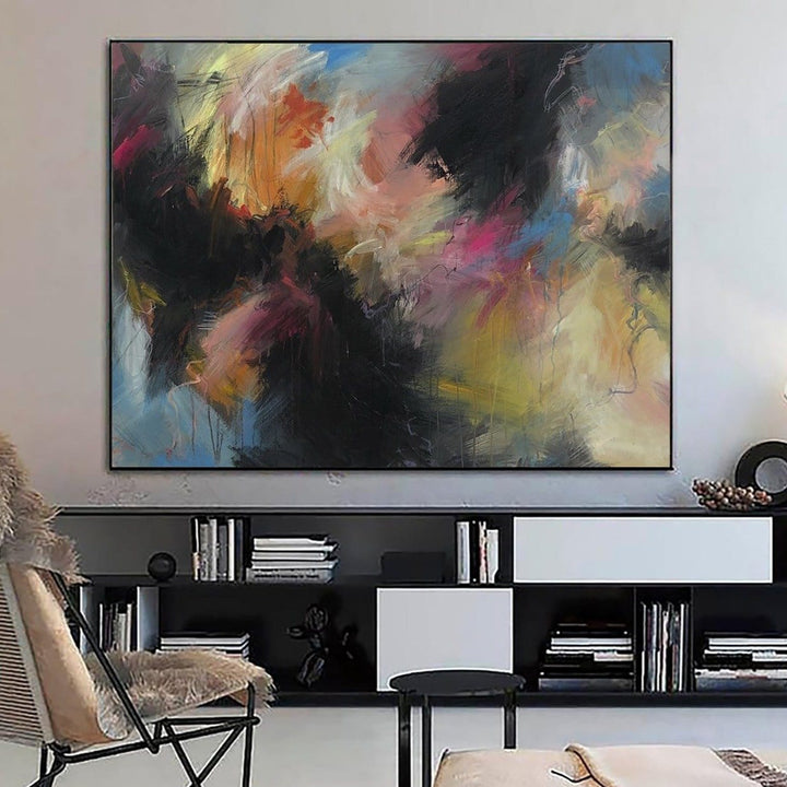 Original Abstract Colorful Paintings On Canvas Modern Fine Art Vivid Art Textured Painting Hand Painted Artwork | PEAL OF SHADOW - trendgallery.ca