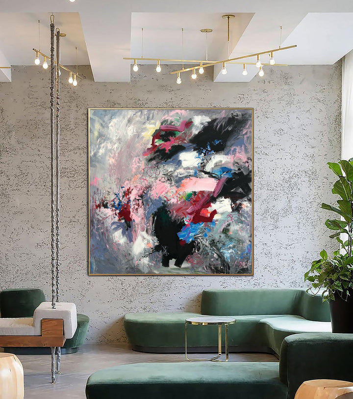 Original Abstract Paintings On Canvas Colorful Acrylic Painting Expressionist Art Textured Vivid Wall Art Oil Painting | QUANTUM MIX