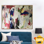 Unstretched Extra Large Original Abstract Colorful Vivid Paintings On Canvas Modern Textured Oil Painting | REVELATIONS 65.35"x78.74"