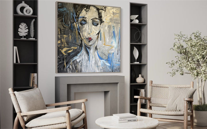 PENSIVE JACQUELINE 46"x46"