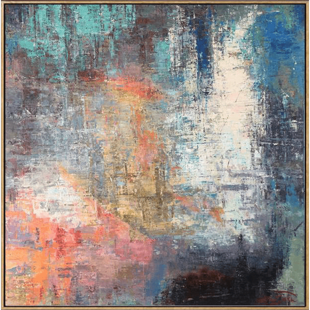 Abstract Acrylic Artwork Paintings On Canvas Oversized Painting Colorful Painting | VOYAGE - trendgallery.ca