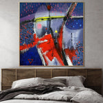 Extra Large Abstract Colorful Paintings On Canvas Original Modern Painting Textured Wall Art OIl Painting | WEIRD LAD