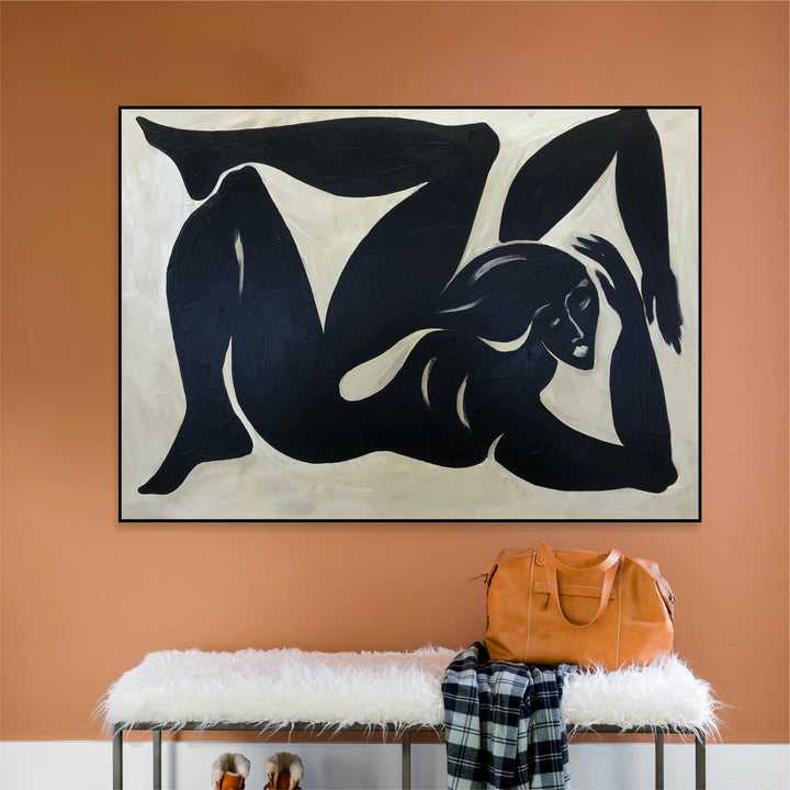 Original Greek Woman Athlete Painting On Canvas Abstract Greek Athlete Artwork Modern Wall Art Decor for Bedroom | GREEK WOMAN 24"x32"