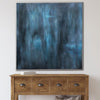 Large Abstract Blue Paintings On Canvas Minimalist Deep Blue Art 60x60" Painting Navy Blue Art Monochrome Painting | DEEP BLUE NIGHT - trendgallery.ca
