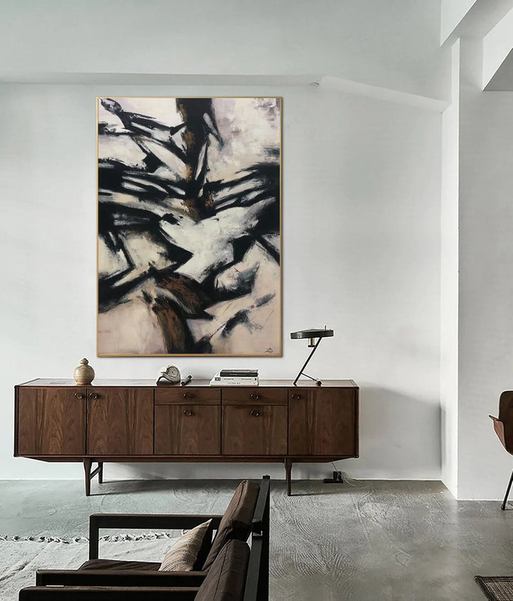 Abstract Art in Black and White | ICE DRIFT - trendgallery.ca