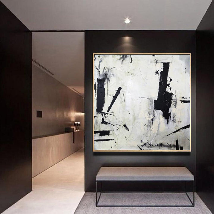 Abstract Painting in Black and white | POTENTIAL - trendgallery.ca