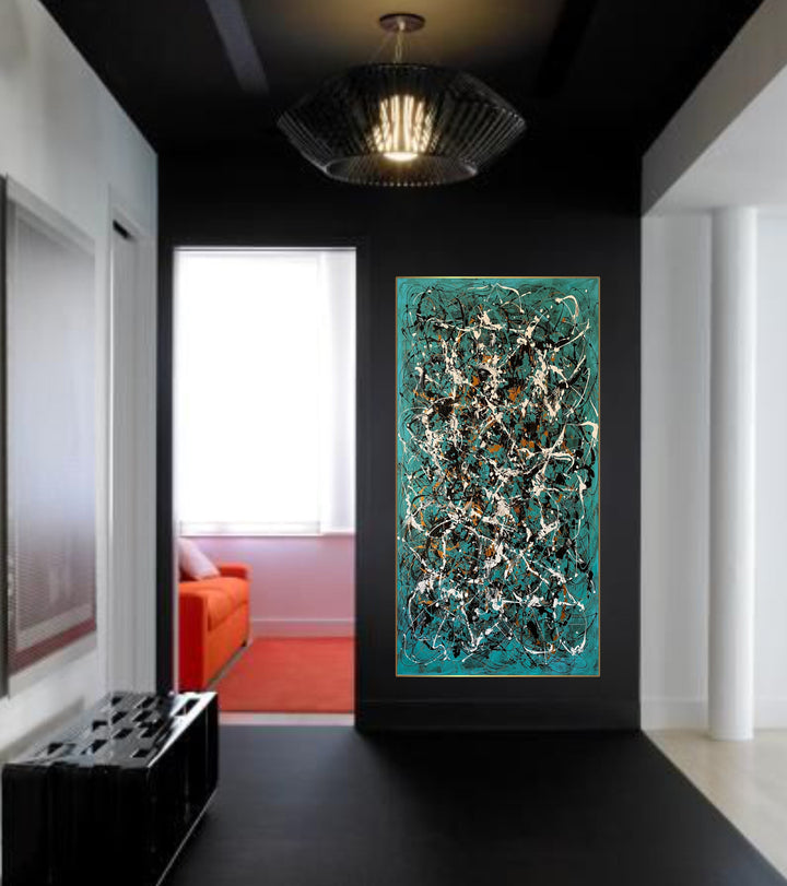 TURQUOISE FRENZY 40.1"x20.5"