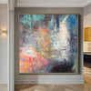 Abstract Acrylic Artwork Paintings On Canvas Oversized Painting Colorful Painting | VOYAGE - trendgallery.ca
