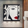 Original Abstract Figurative Black And White Painting Woman Faces Wall Art | BEAUTY OF WOMEN - trendgallery.ca