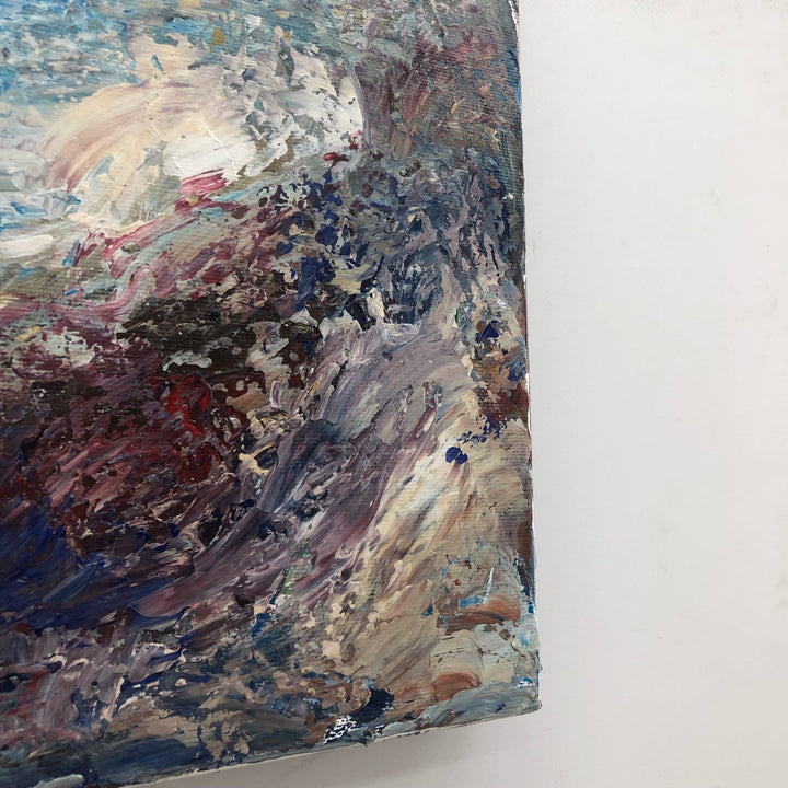 Abstract Painting Canvas Colorful Wall Art Abstract Cliff Art Painting Palette Knife Art Contemporary Wall Art Luxury Painting | SEASHORE CLIFF - trendgallery.ca