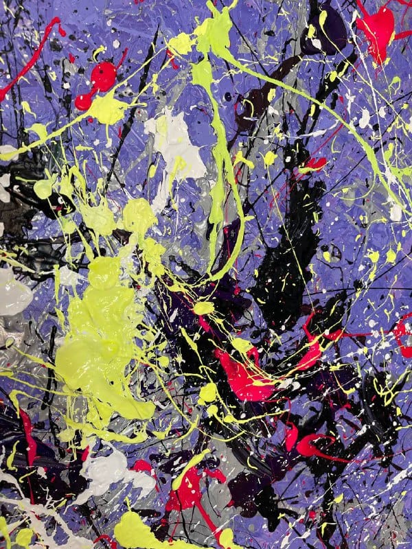 VIOLET SPLASH 46"x60"