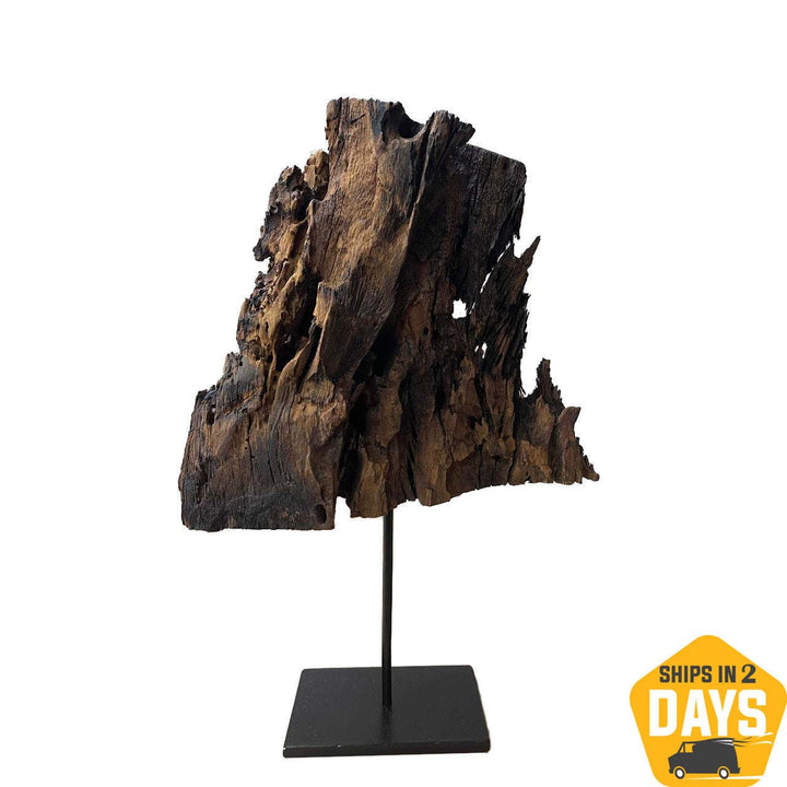 Original Abstract Wood Sculpture Art Abstract Wood Decor Hand Carved Art Modern Table Desktop Decor | MOMENT OF ETERNITY 17.7"x9.8" - Trend Gallery Art | Original Abstract Paintings