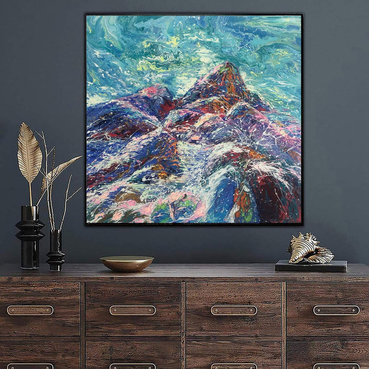 MOUNTAIN HEART 50"x50"
