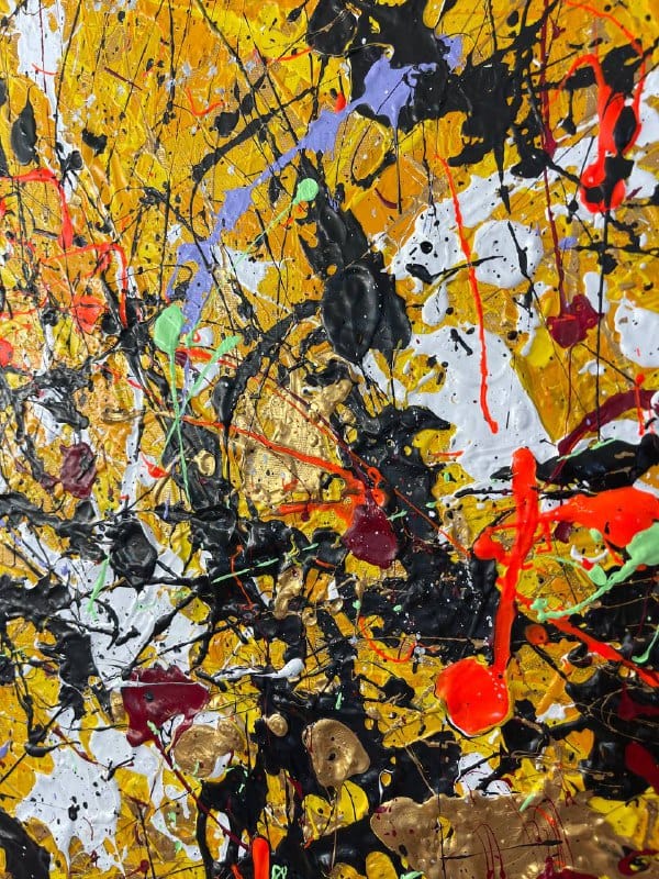 YELLOW SPLASH 39.4"x54"