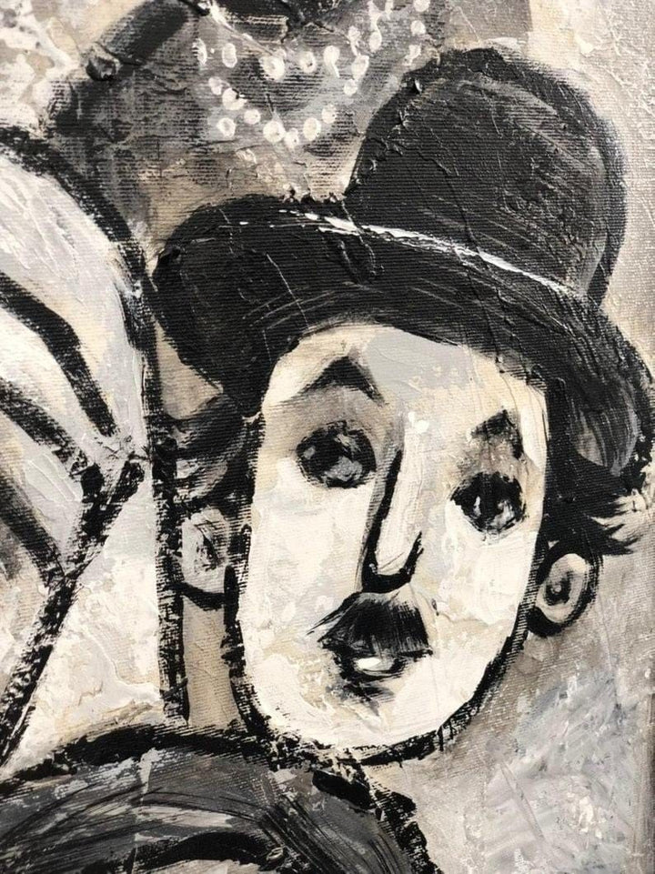 Famous Face Painting Black And White Abstract People Painting Lifestyle Human Art | FAMOUS PEOPLE - trendgallery.ca