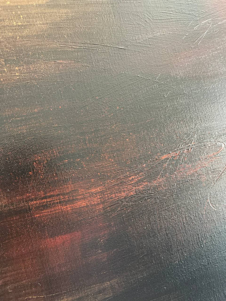 Abstract Sand Painting Colorful Art Sandstorm Painting On Canvas Orange Sand Original Wall Art for Living Room | SANDSTORM - trendgallery.ca