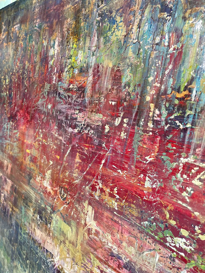 Large Colorful Painting on Canvas Abstract Contemporary Wall Art Original Artwork for Room | COMPREHENSION - trendgallery.ca