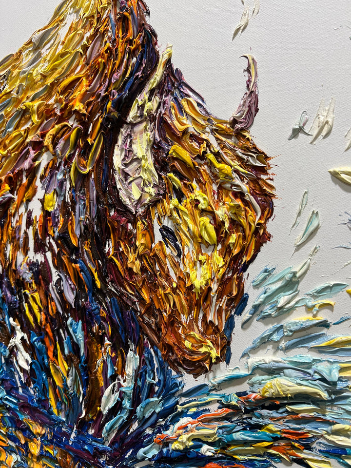 PACK OF BISONS 23"x46"