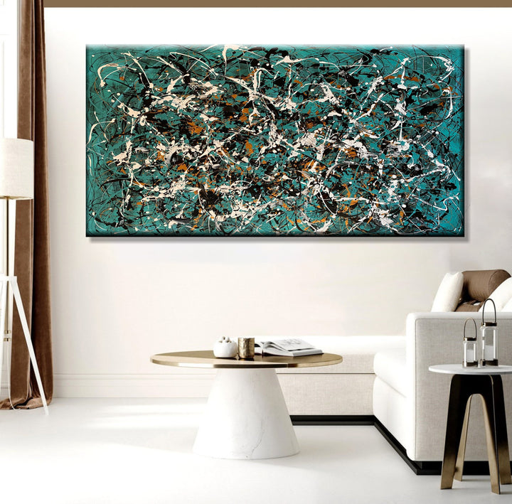 TURQUOISE FRENZY 20.5"x40.1"