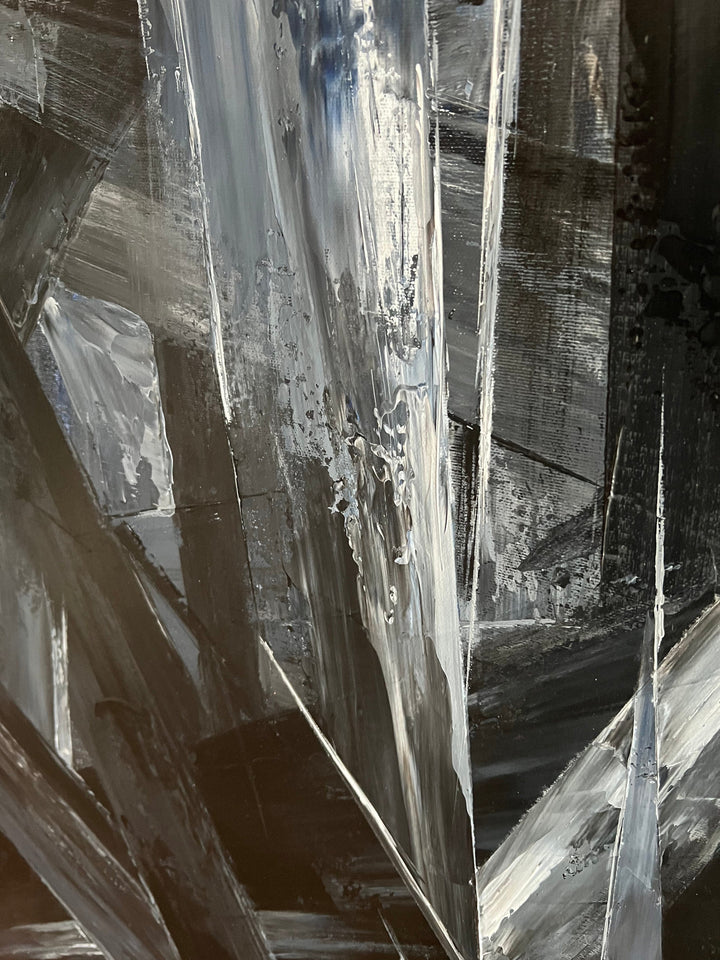 BLACK CRYSTALS 39.3"x39.3"