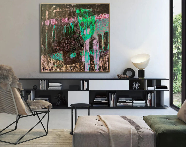 Extra Large Abstract Brown Paintings On Canvas Modern Colorful Painting Heavy Textured OIl Painting Acrylic Fine Art | VARIETY - trendgallery.ca