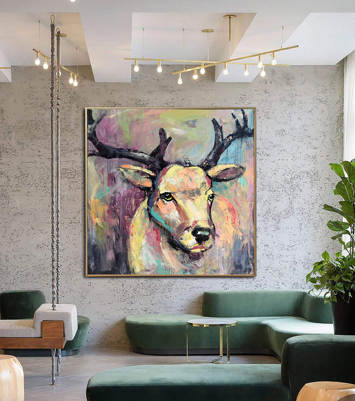 WILD DEER 50"x50"
