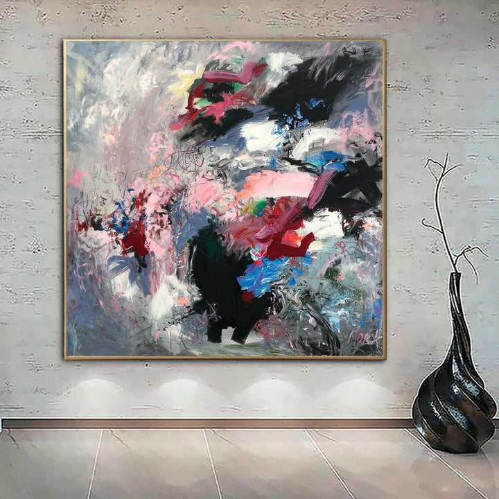Original Abstract Paintings On Canvas Colorful Acrylic Painting Expressionist Art Textured Vivid Wall Art Oil Painting | QUANTUM MIX