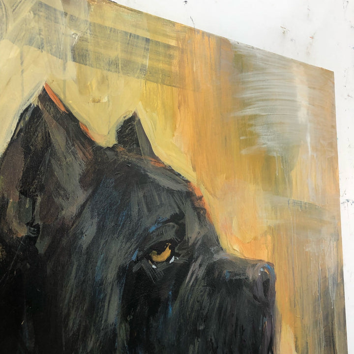 Abstract Cane Corso Paintings On Canvas Cane Corso Wall Art Dog Painting 50x50 Expressionist Art Pet Painting | DOCILE GUARD - trendgallery.ca