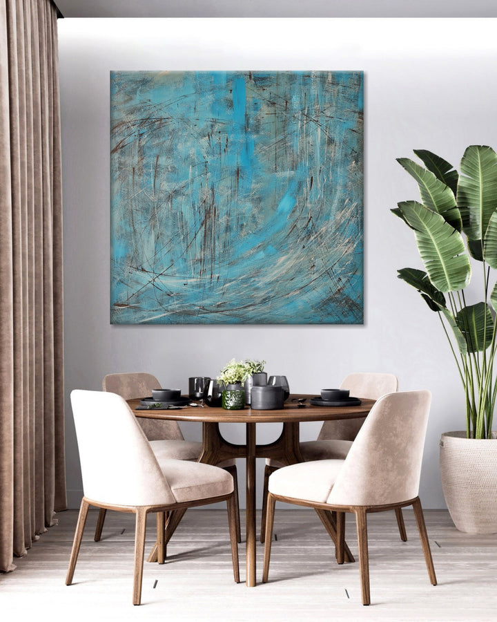 AZURE FRENZY 32"x32"