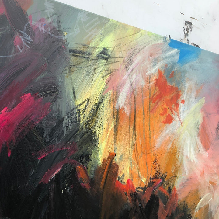 Original Abstract Colorful Paintings On Canvas Modern Fine Art Vivid Art Textured Painting Hand Painted Artwork | PEAL OF SHADOW - trendgallery.ca