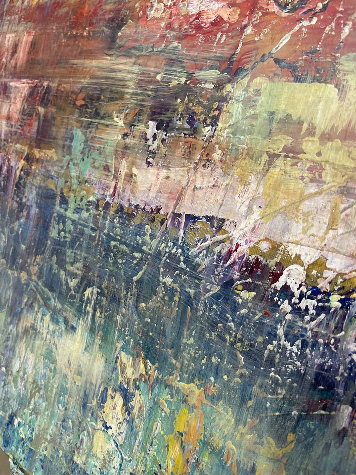 Large Colorful Painting on Canvas Abstract Contemporary Wall Art Original Artwork for Room | COMPREHENSION - trendgallery.ca