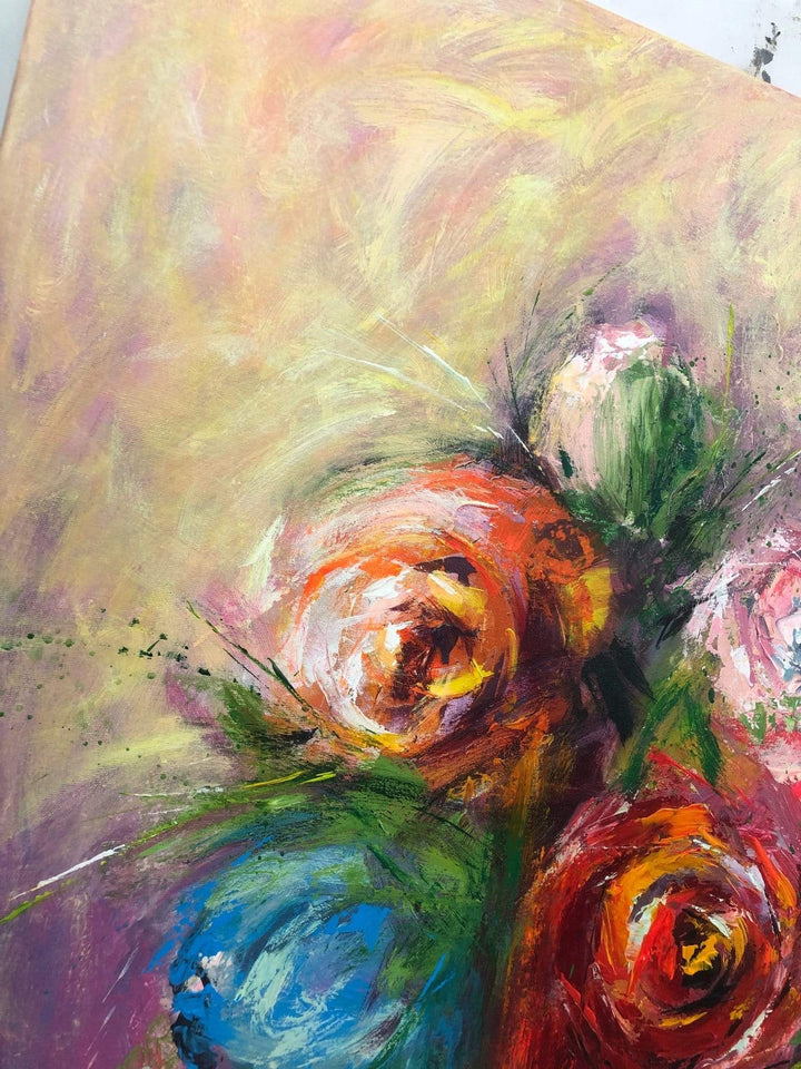 BLOOMING ROSES 46"x46"