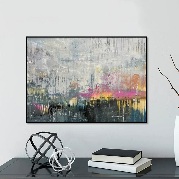 Extra Large Colorful Oil Paintings On Canvas Original Acrylic Artwork Custom Painting Modern Living Room Wall Decor | ASSOCIATION 245 37.4"x51.2"