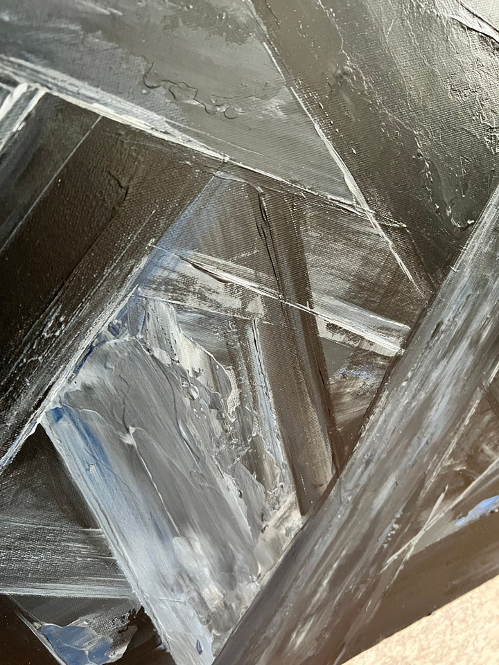 BLACK CRYSTALS 39.3"x39.3"