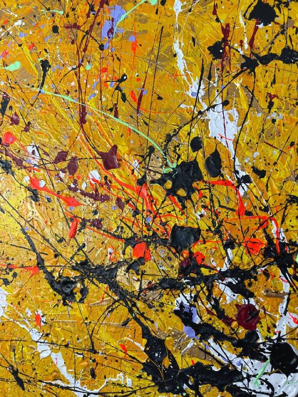 YELLOW SPLASH 39.4"x54"