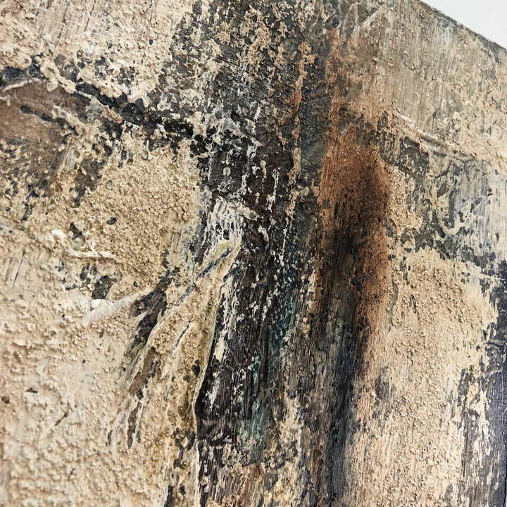 Large Abstract Beige Art Aesthetic Painting On Canvas 40x30 Expressionist Art Acrylic Painting New Apartment Gift Creative Decor | AZTEC WRITINGS - trendgallery.ca