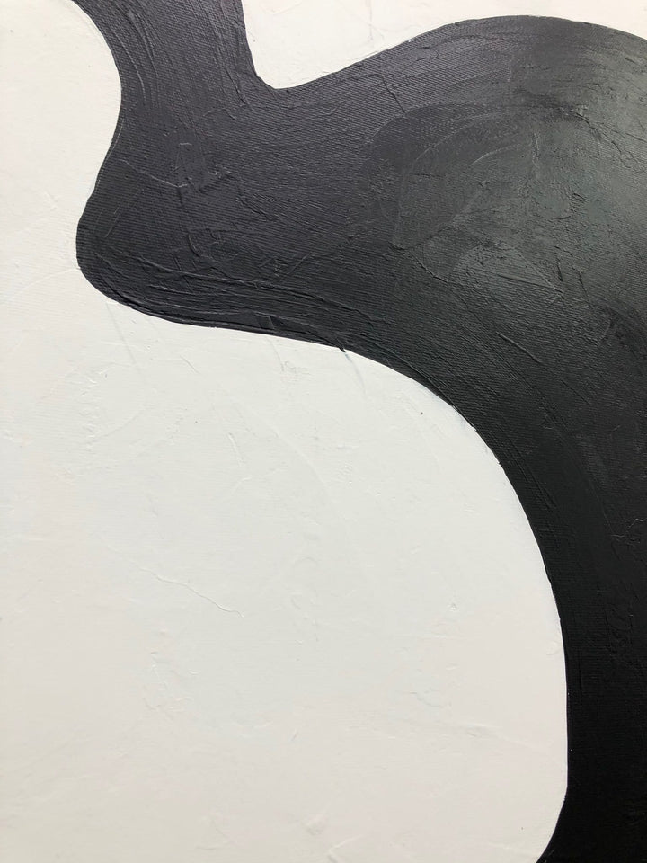 Large Abstract Black And White Paintings On Canvas Abstract Fine Art Modern Fine Art Texture Art Contemporary Creative Wall Art | WAY AROUND - trendgallery.ca