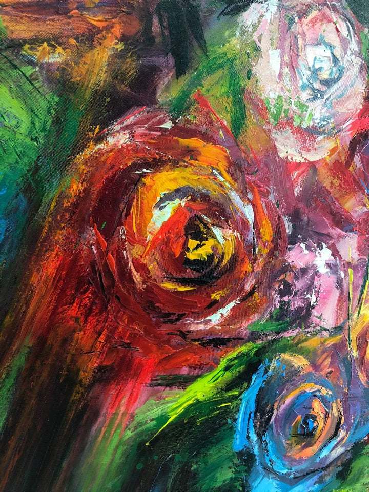 BLOOMING ROSES 46"x46"