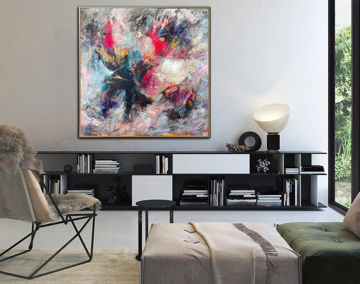 Abstract Painting Original Colorful Paintings On Canvas Abstract Wall Art Oil Gray Painting Modern Paintings Acrylic Wall Art Room Decor | GRACEFUL - trendgallery.ca