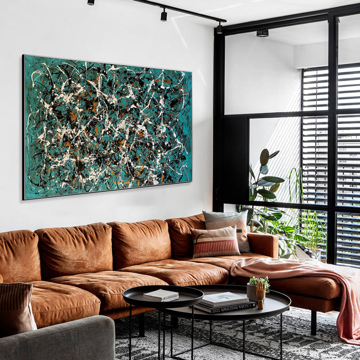 TURQUOISE FRENZY 20.5"x40.1"