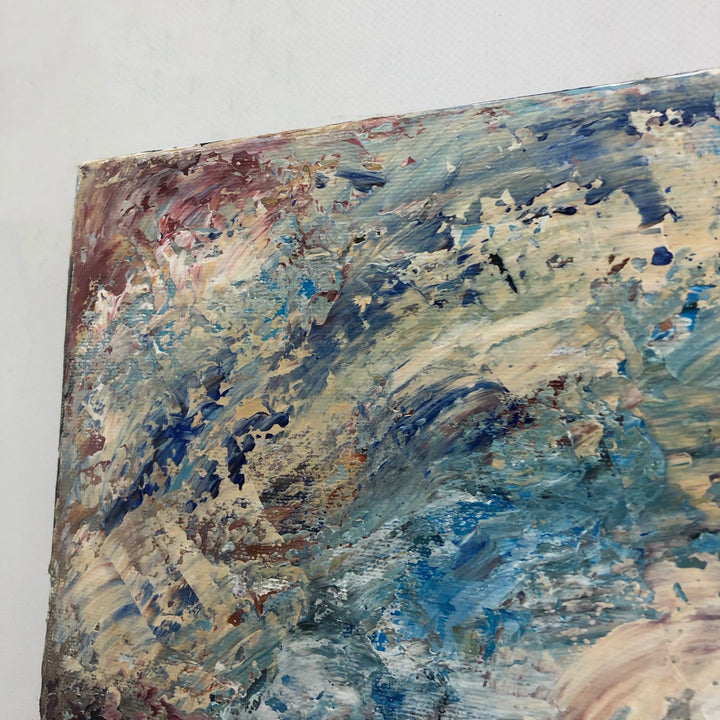 Abstract Painting Canvas Colorful Wall Art Abstract Cliff Art Painting Palette Knife Art Contemporary Wall Art Luxury Painting | SEASHORE CLIFF - trendgallery.ca
