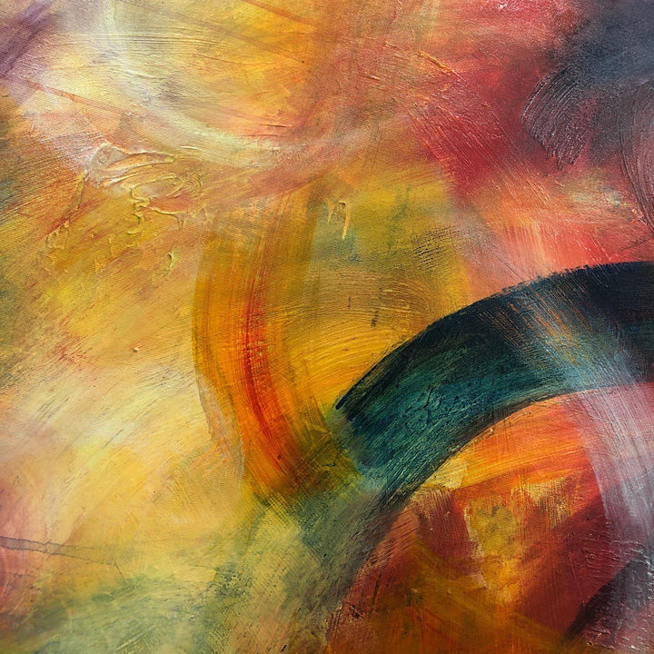 Abstract Colorful Painting Modern Canvas Wall Art Colorful Artwork Acrylic Painting Abstract Oil Painting Modern Fine Art Wall Decor | AUTUMN WALTZ - trendgallery.ca