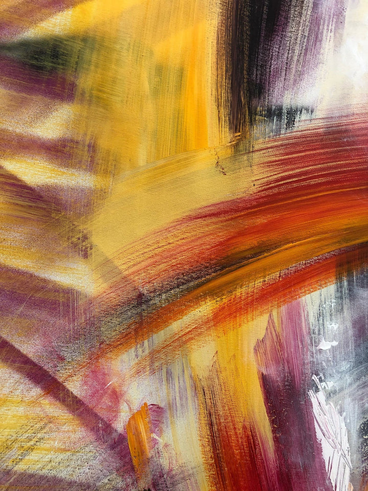 Large Abstract Colorful Paintings On Canvas Original Acrylic Oil Painting Modern Fine Art Contemporary Wall Art | MARVELOUS DREAM - trendgallery.ca