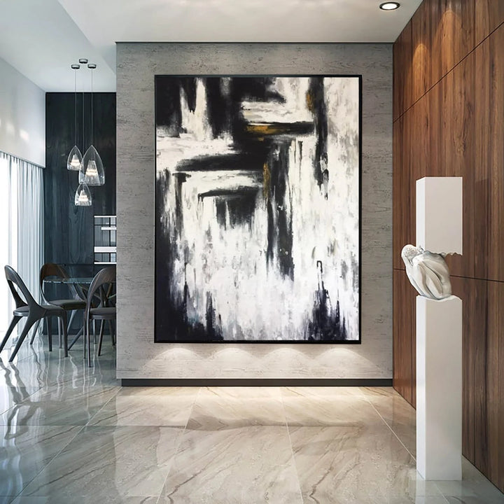 Abstract painting in Black and White | STREET VIEW - trendgallery.ca