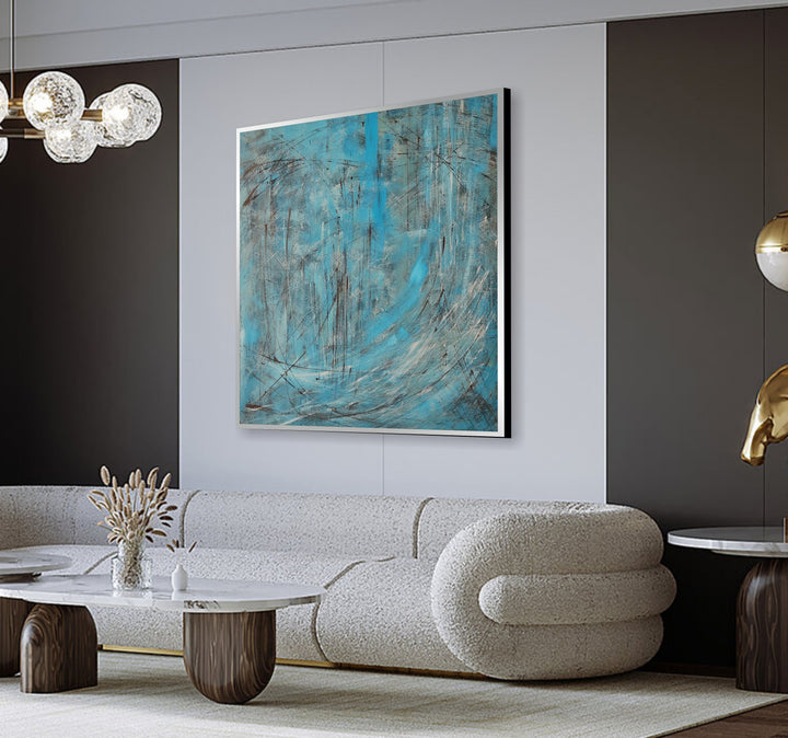 AZURE FRENZY 32"x32"