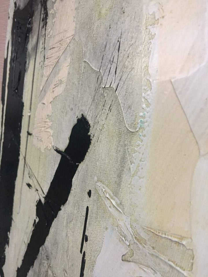 Abstract Painting in Black and white | POTENTIAL - trendgallery.ca