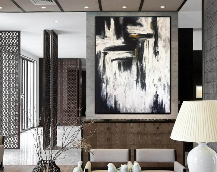 Abstract painting in Black and White | STREET VIEW - trendgallery.ca