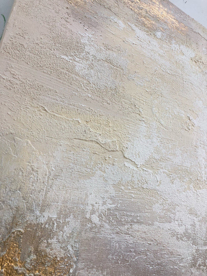 Abstract Black and White Painting on Canvas Gold Leaf Wall Art Beige Artwork Modern Landscape Painting for Aesthetic Room Decor | GOLDEN SUNRISE - trendgallery.ca