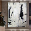 Large Abstract Painting On Canvas Black White Wall Art Painting | POTENTIAL - trendgallery.ca