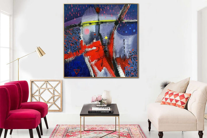 Extra Large Abstract Colorful Paintings On Canvas Original Modern Painting Textured Wall Art OIl Painting | WEIRD LAD - trendgallery.ca